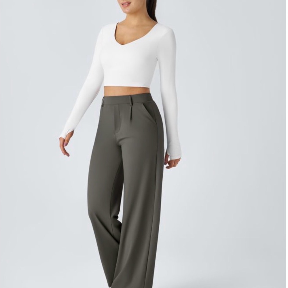Halara Flex™ DayStretch High Waisted Pocket Straight Leg Work Pants